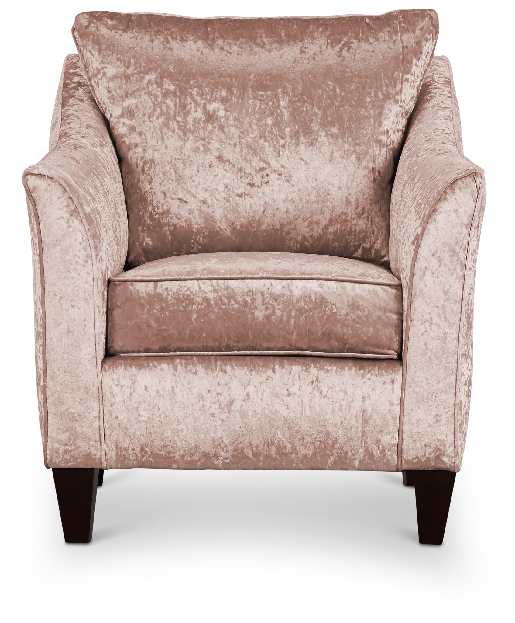 Ethereal Light Pink Velvet Accent Chair