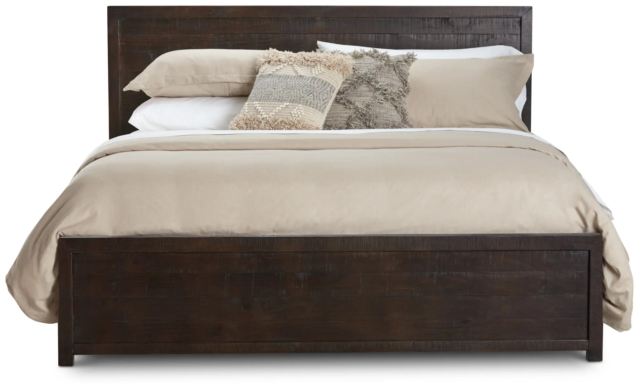 Seattle Dark Tone Wood Platform Bed Seattle Dark Tone Wood Platform Bed