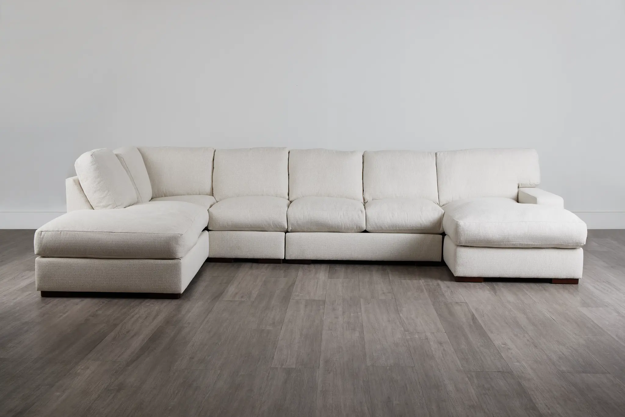 Veronica White Down Large Left Bumper Sectional Veronica White Down Large Left Bumper Sectional