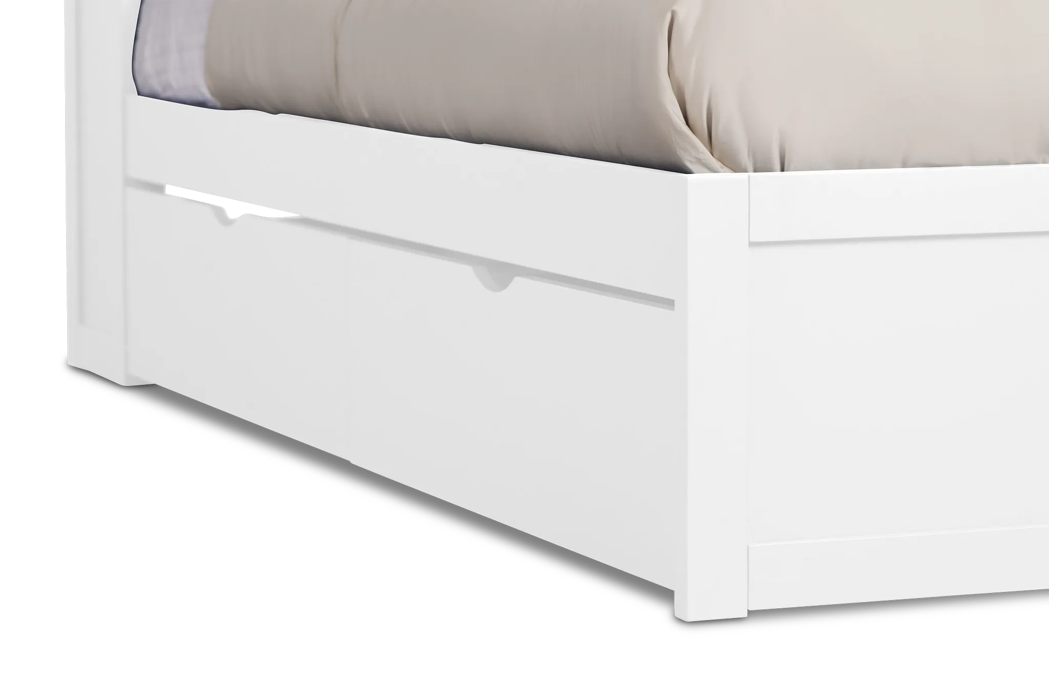 Charleston White Bookcase Bed With 2 Storage Drawers