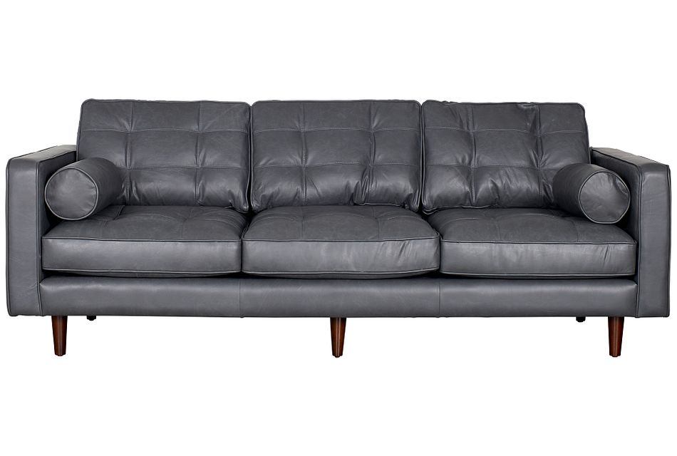 Encino Gray Leather Sofa Living Room Sofas City Furniture Encino Gray Leather Sofa Living Room, Jcpenney Leather Sleeper Sofa