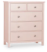Charleston Pink 5-drawer Chest