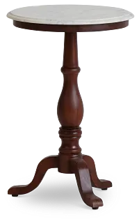 Jude White Accent Table