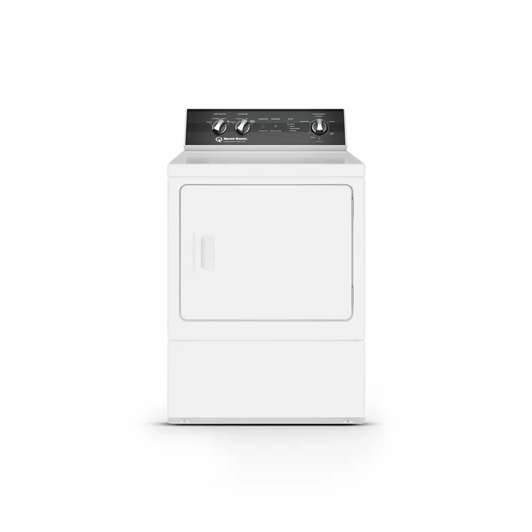 Speed Queen 5004 Series White Front Load Gas Dryer