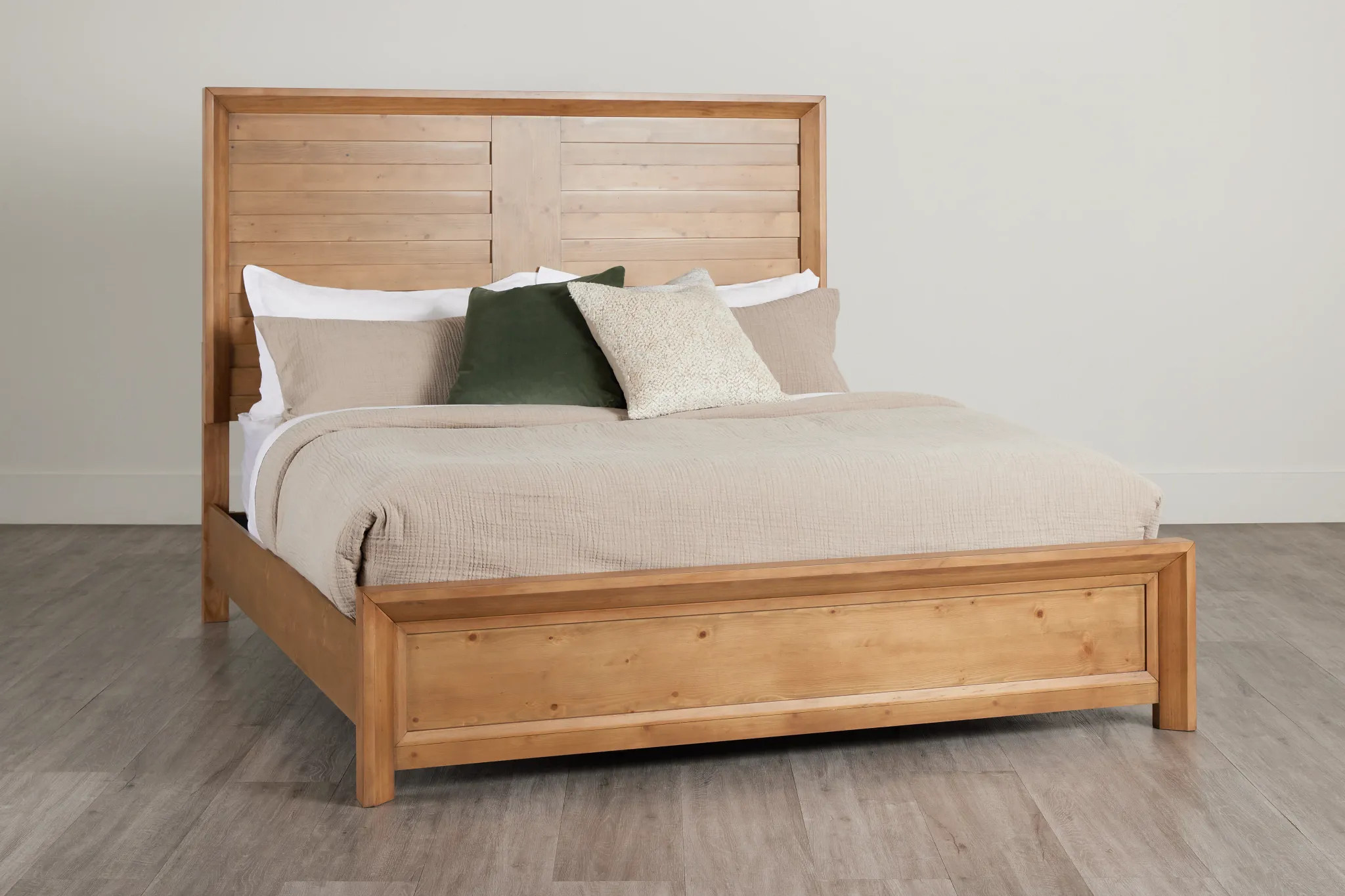 Vail Light Tone Panel Bed