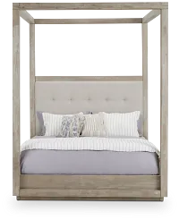 Madden Light Tone Uph Canopy Bed