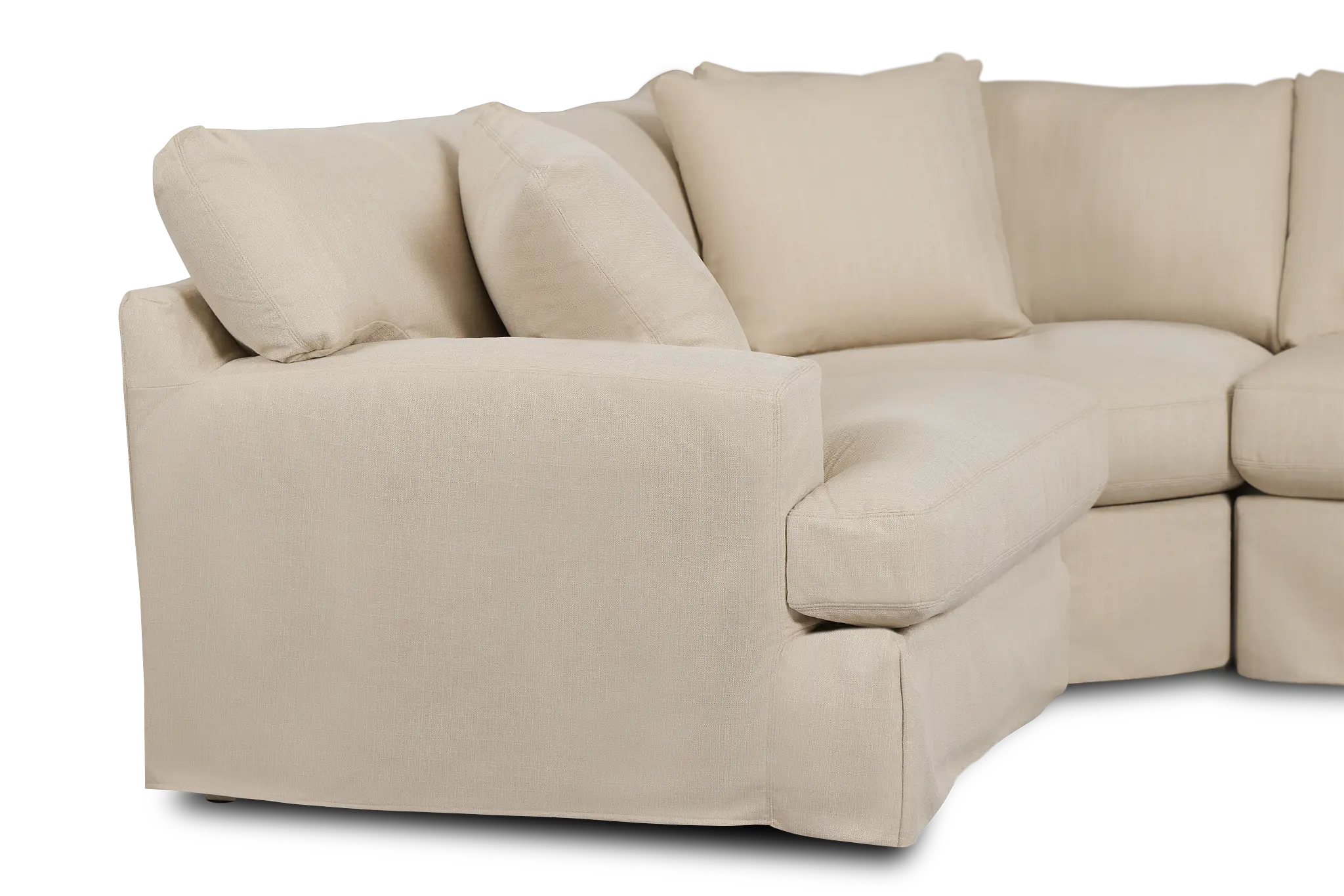 Marren Beige Fabric Small Two-arm Sectional Marren Beige Fabric Small Two-arm Sectional