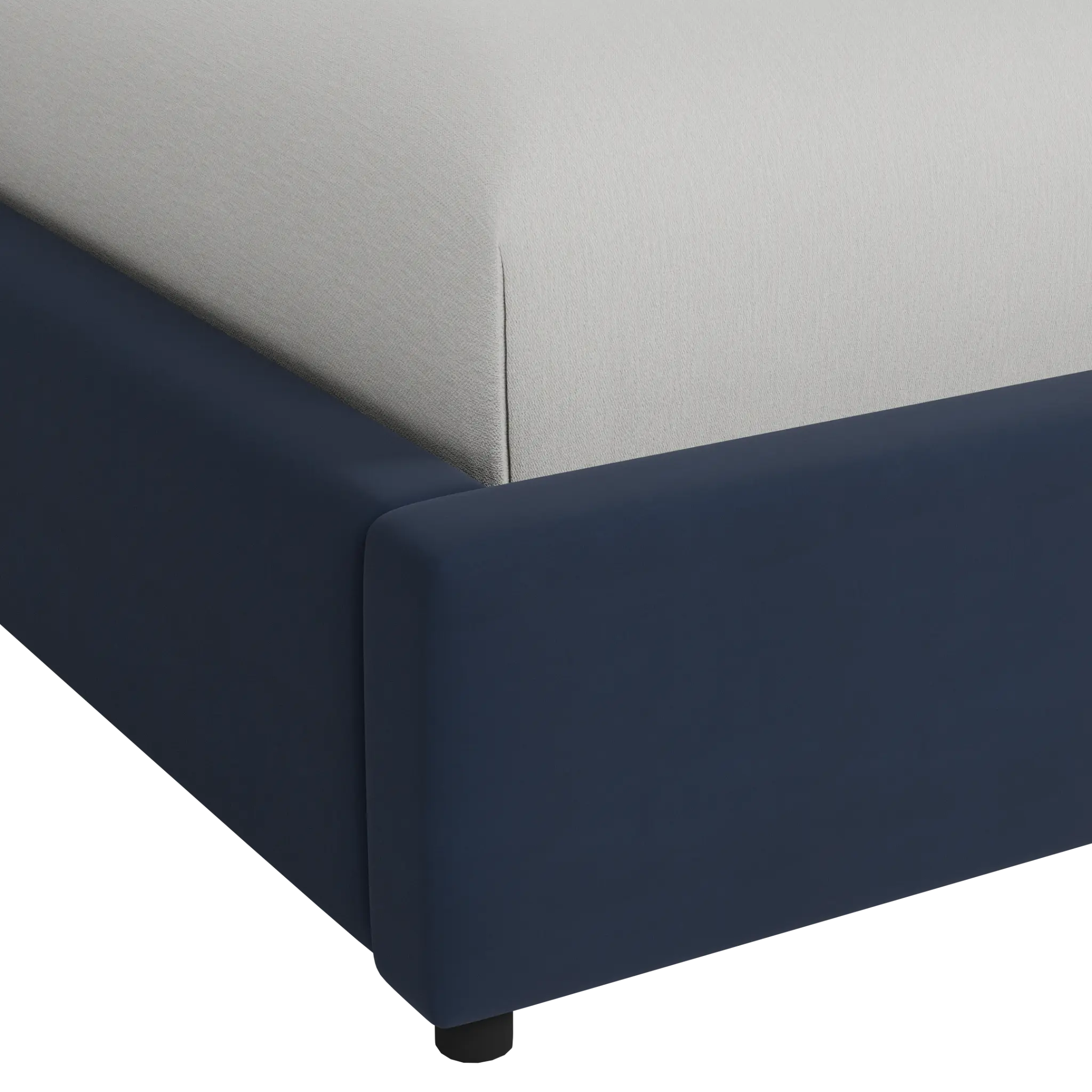 Grayton Joya Dark Blue 44" Upholstered Platform Bed Grayton Joya Dark Blue 44" Upholstered Platform Bed