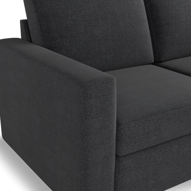 Citymod Dark Gray Fabric 2-piece Modular Sofa