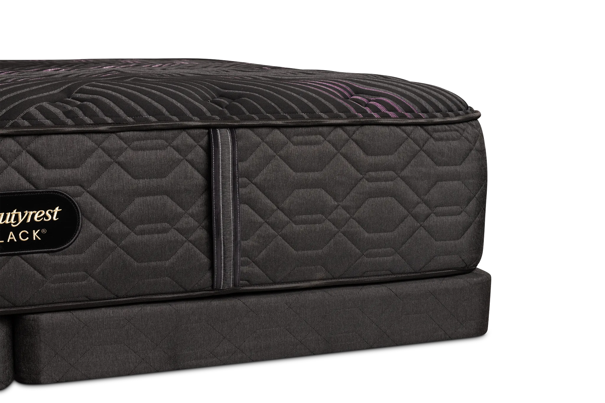Beautyrest Black Series Two Plush Tight Top Low-profile Mattress Set