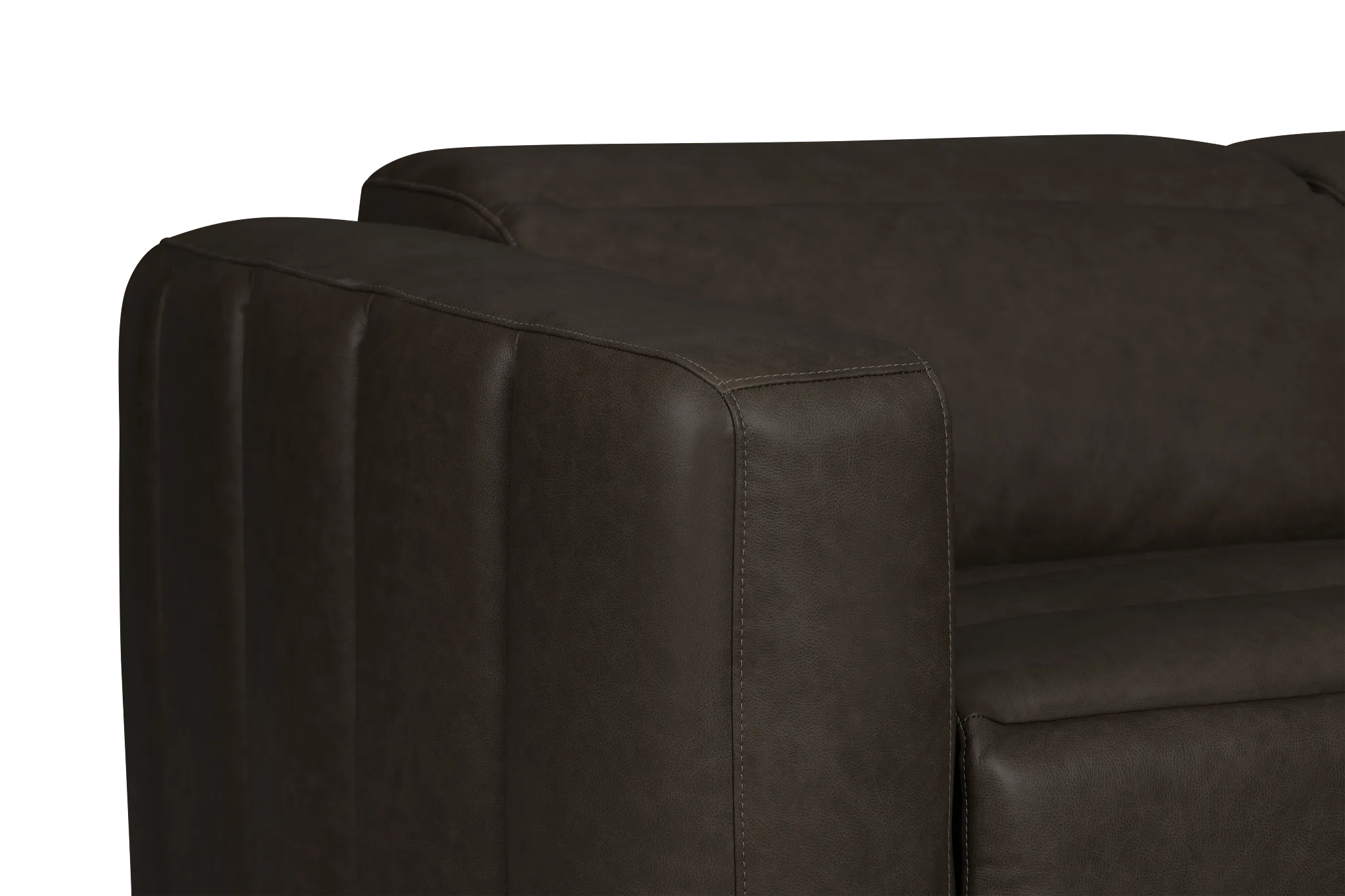 Jace Dark Gray Lthr/vinyl Small Dual Power Right Chaise Sectional