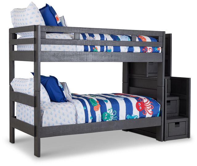 Devon Gray Staircase Bunk Bed Baby, Jerome S Loft Beds