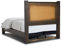 Salt Lake Dark Tone Platform Bed