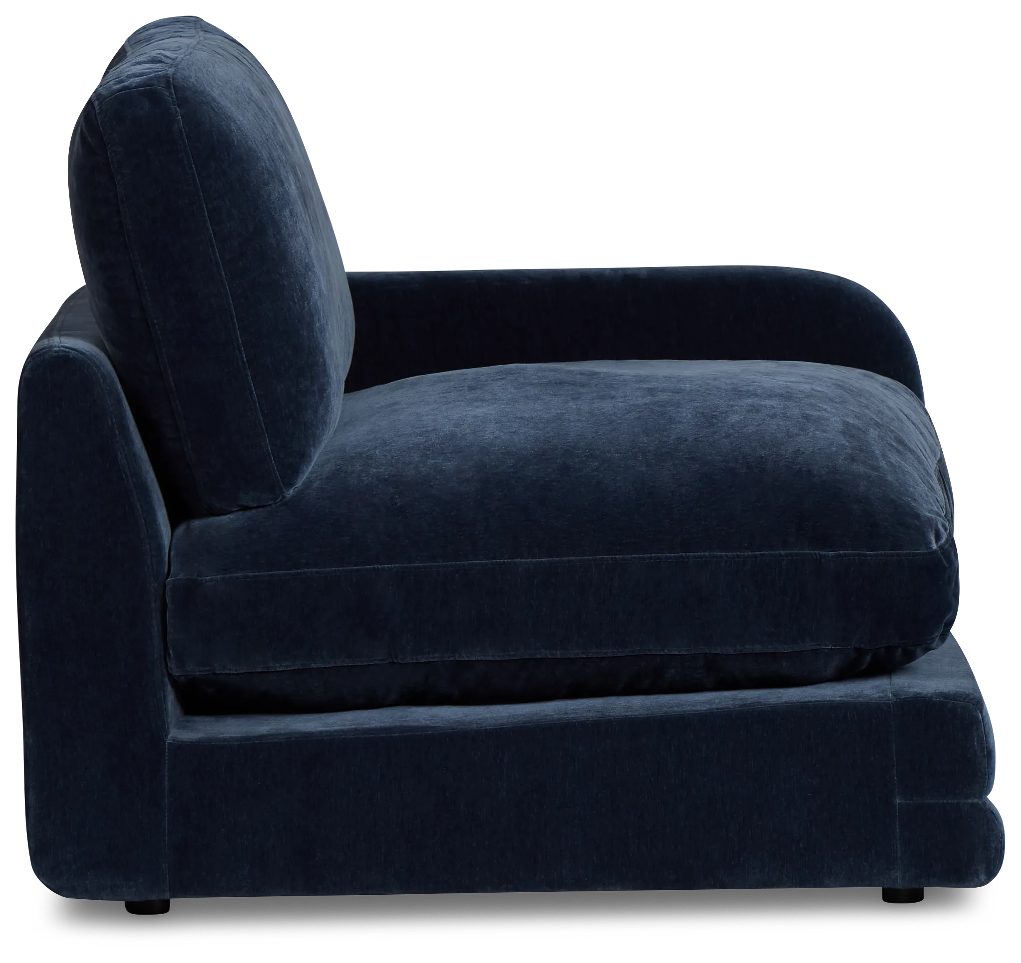 Jules Dark Blue Velvet Right Chair
