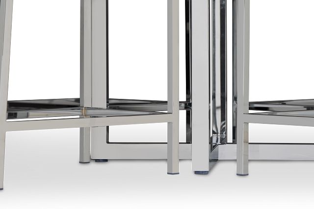 Amalfi White Marble High Table & 4 Upholstered Barstools