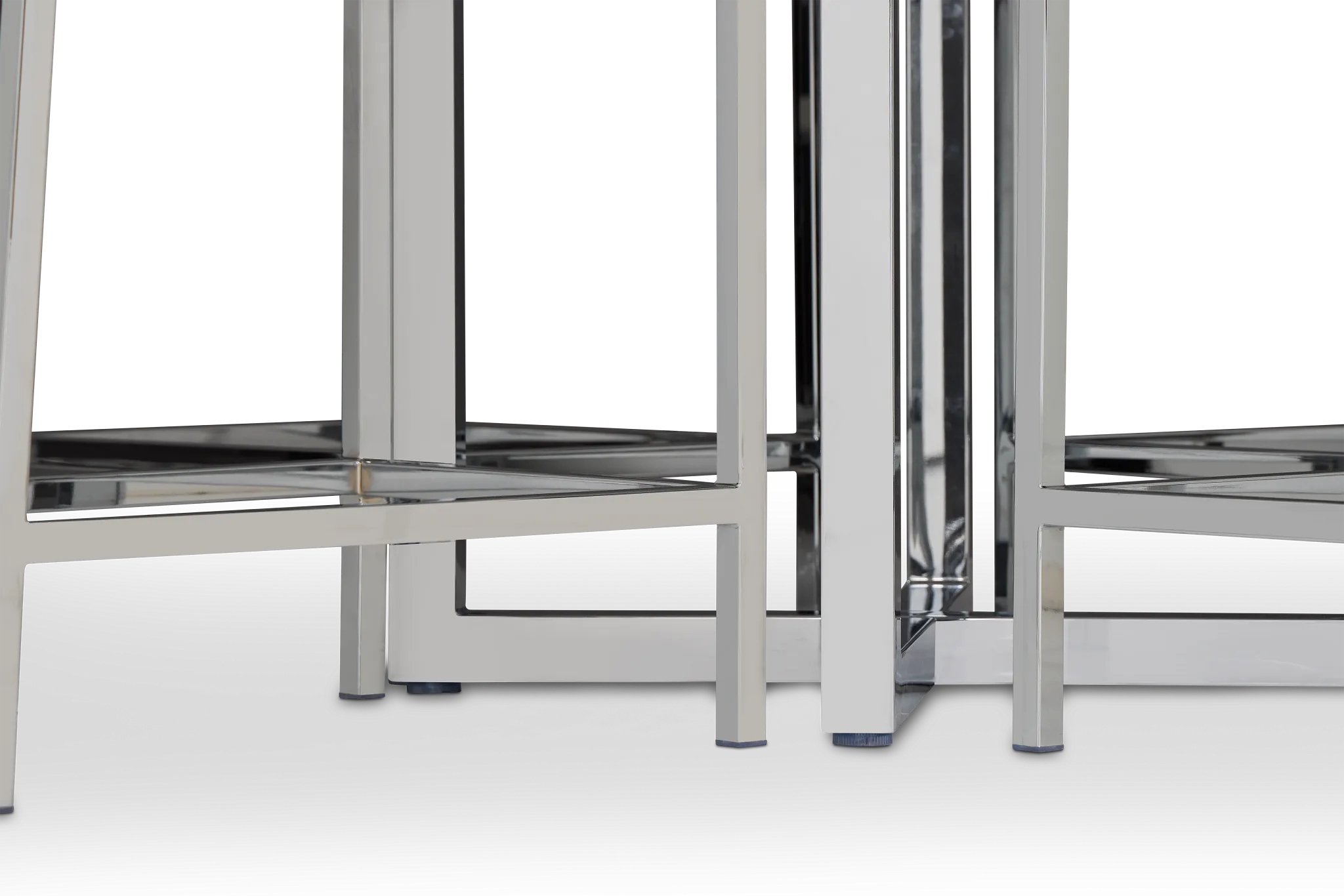 Amalfi White Marble High Table & 4 Upholstered Barstools