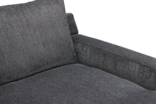 Stella Dark Gray Fabric Small Right Chaise Sectional