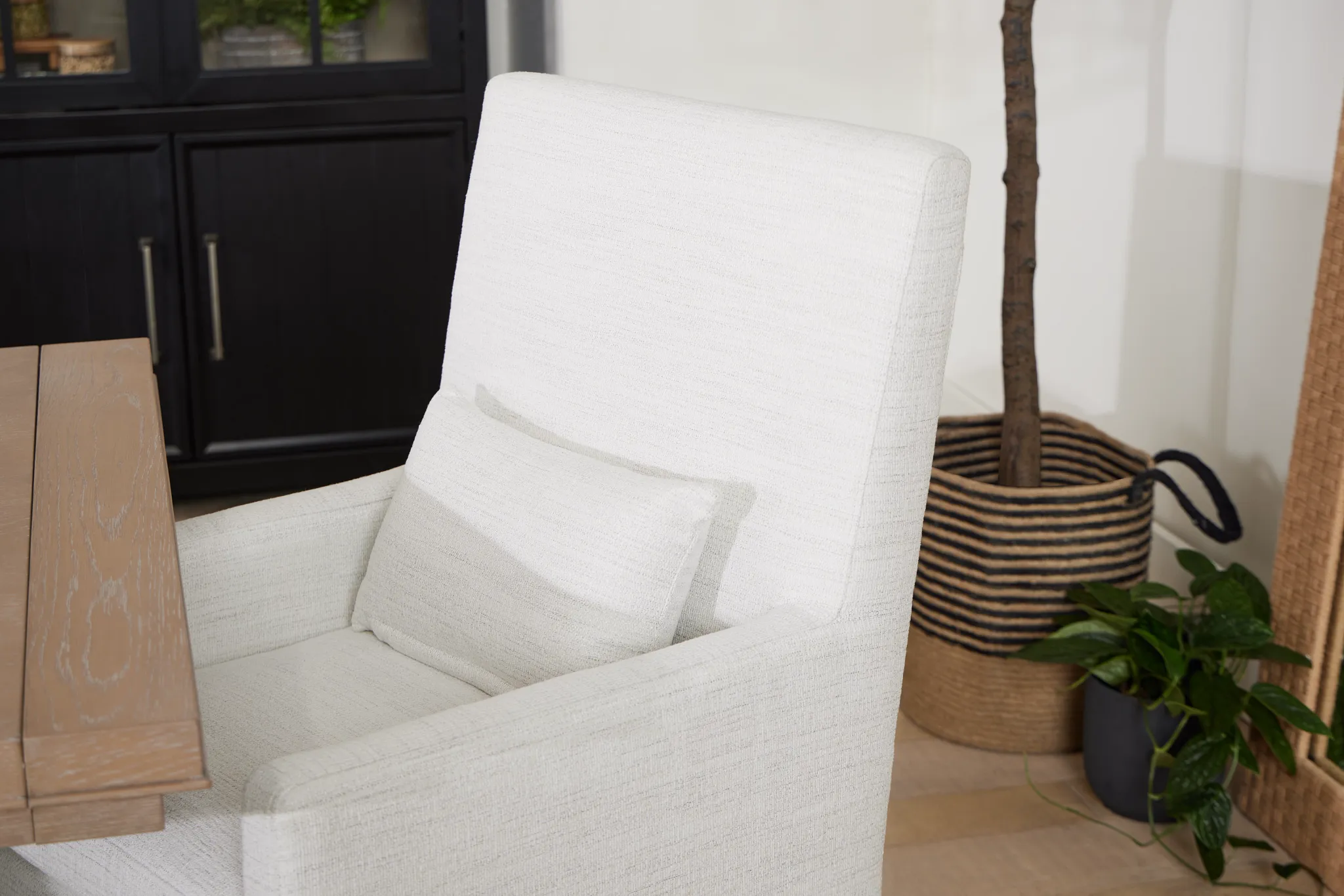 Southlake Beige Upholstered Arm Chair