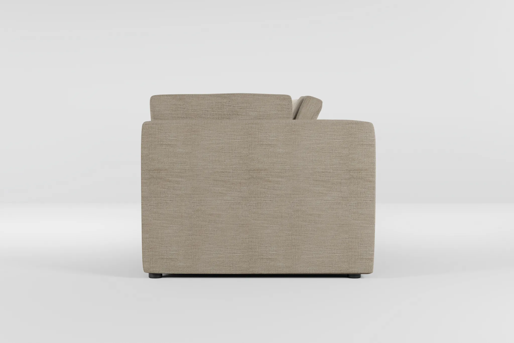 Destin Victory Taupe Fabric 3-piece Modular Sofa