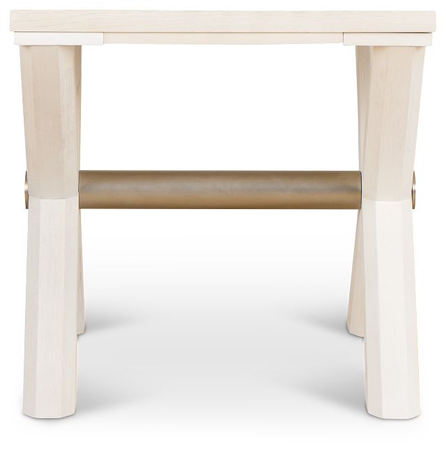 Brookside White End Table