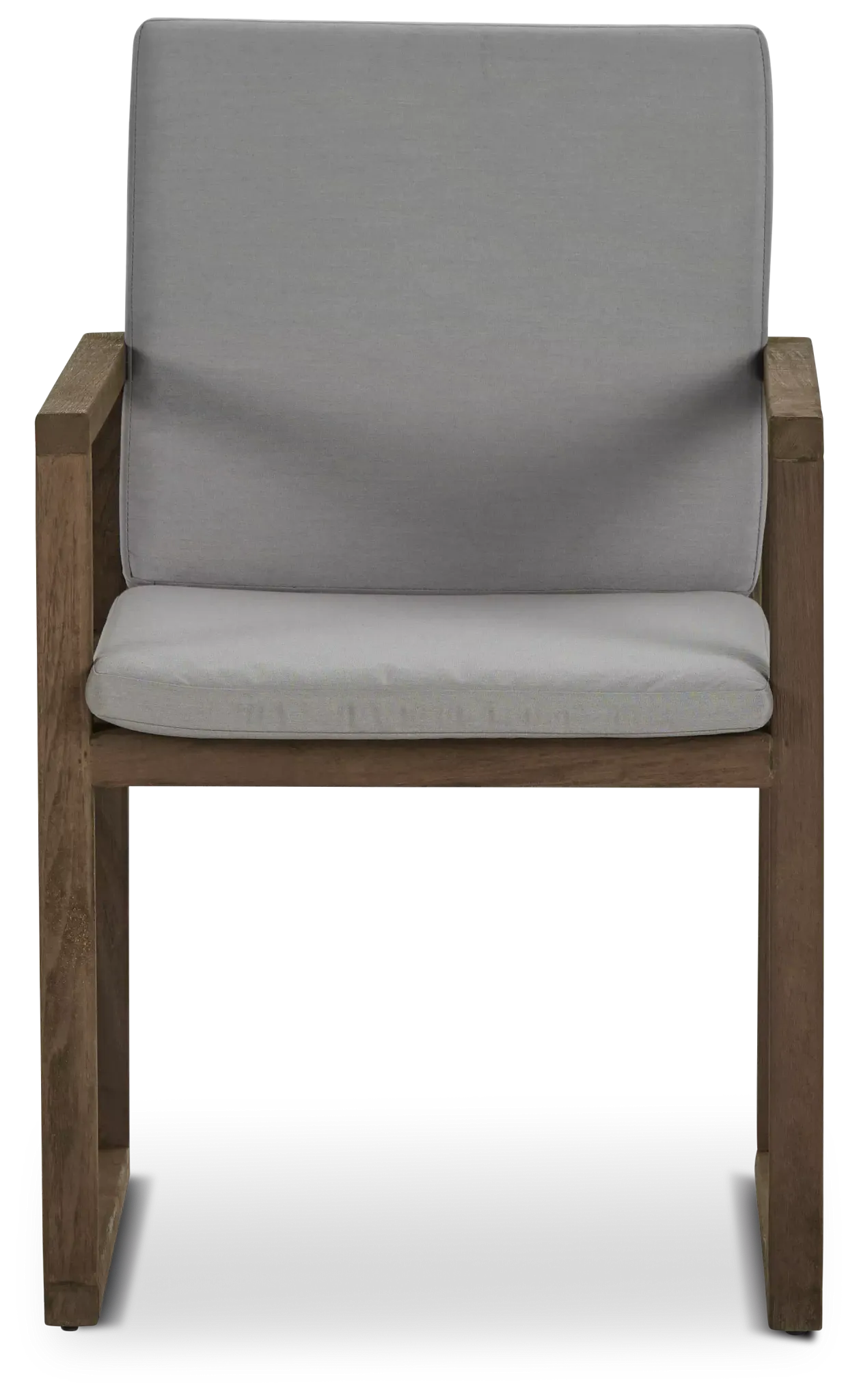 Linear Teak Dk Gray Arm Chair