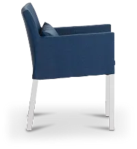 Lisbon Navy Cushioned Chair