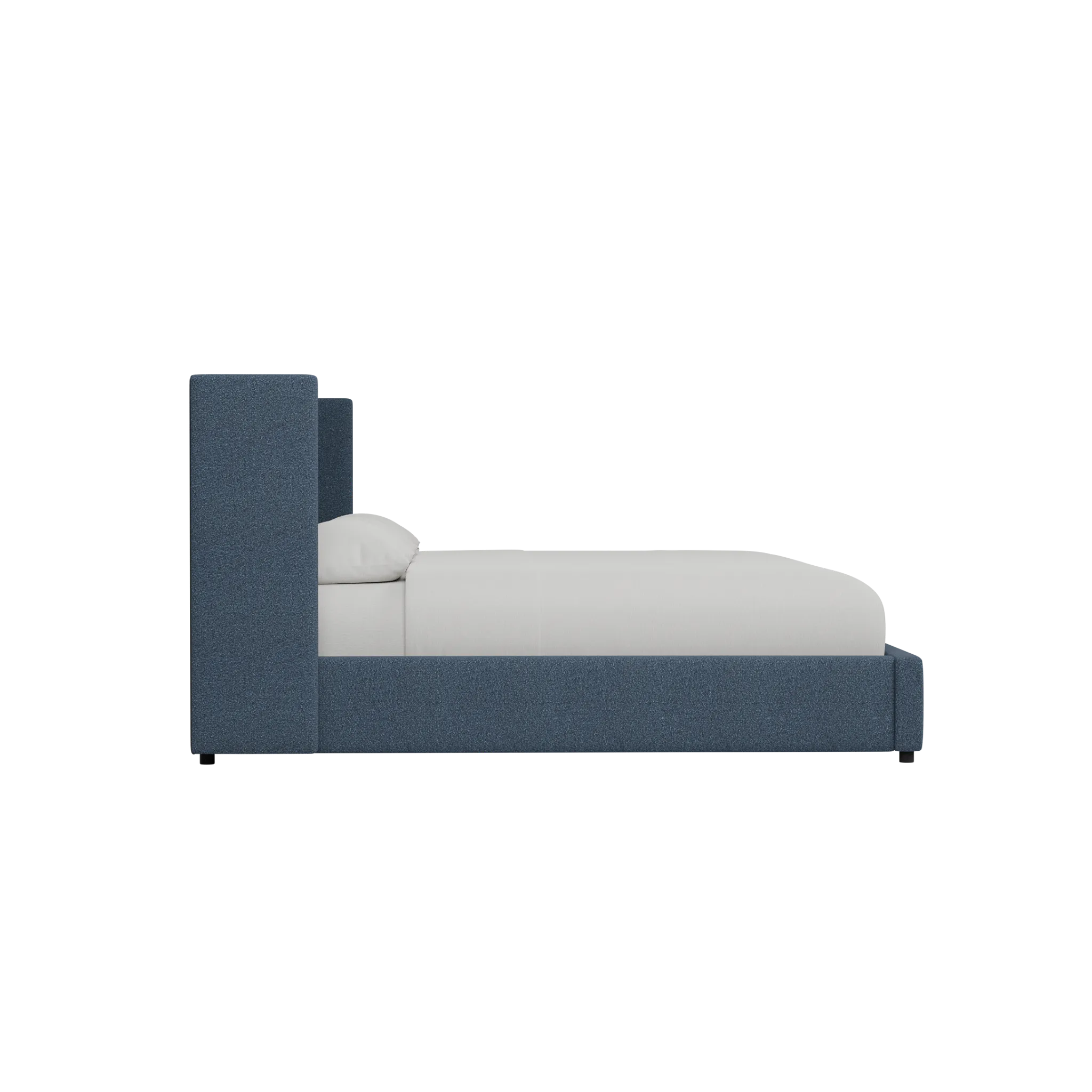 Captiva Elite Dark Blue 48" Upholstered Shelter Bed