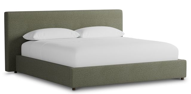 Grayton Sutton Green 44" Upholstered Platform Bed