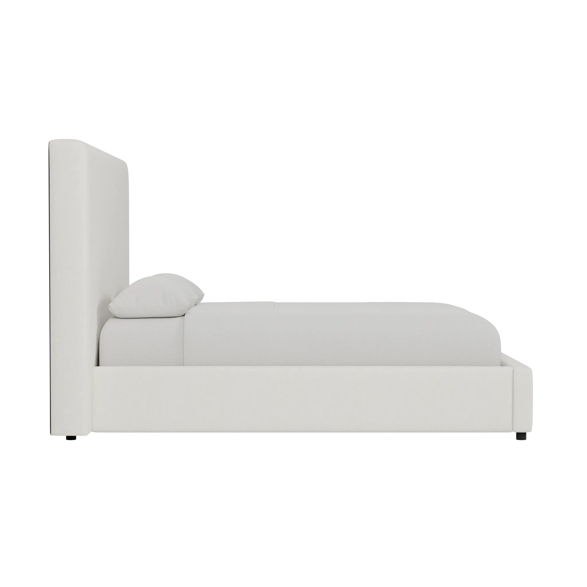 Grayton Elite Ivory 54" Upholstered Platform Bed