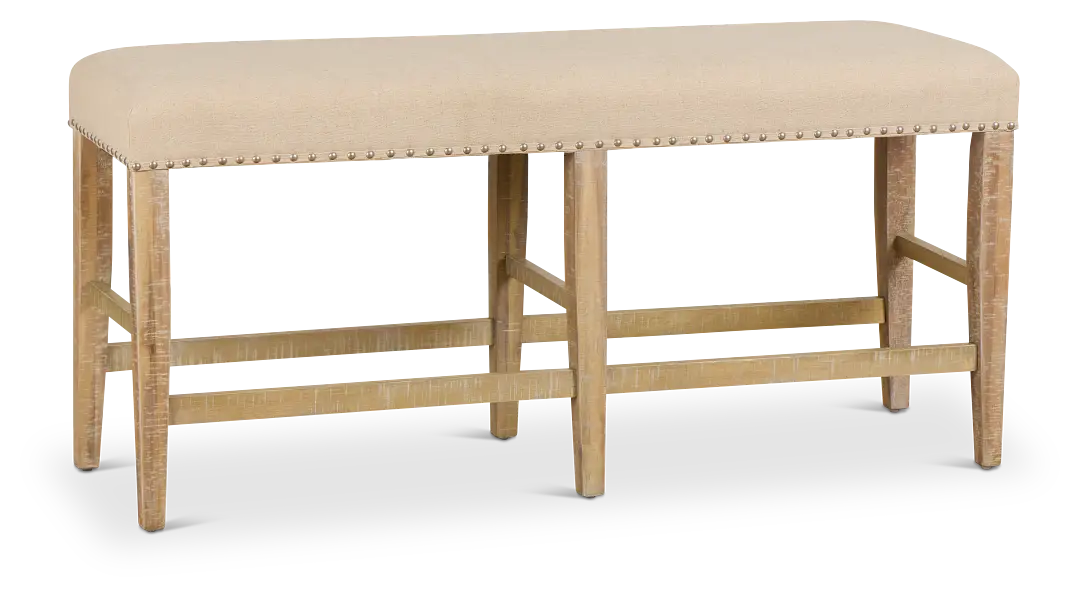 Joplin Light Tone High Upholstered Dining Bench Joplin Light Tone High Upholstered Dining Bench
