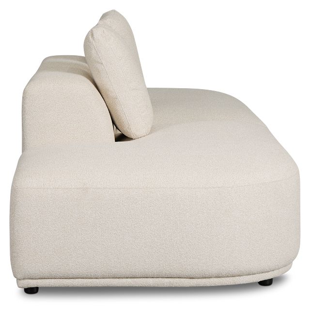 Catalina Beige Fabric 2-piece Modular Sofa