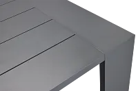 Linear Dark Gray 87" Aluminum Table & 4 Cushioned Side Chairs