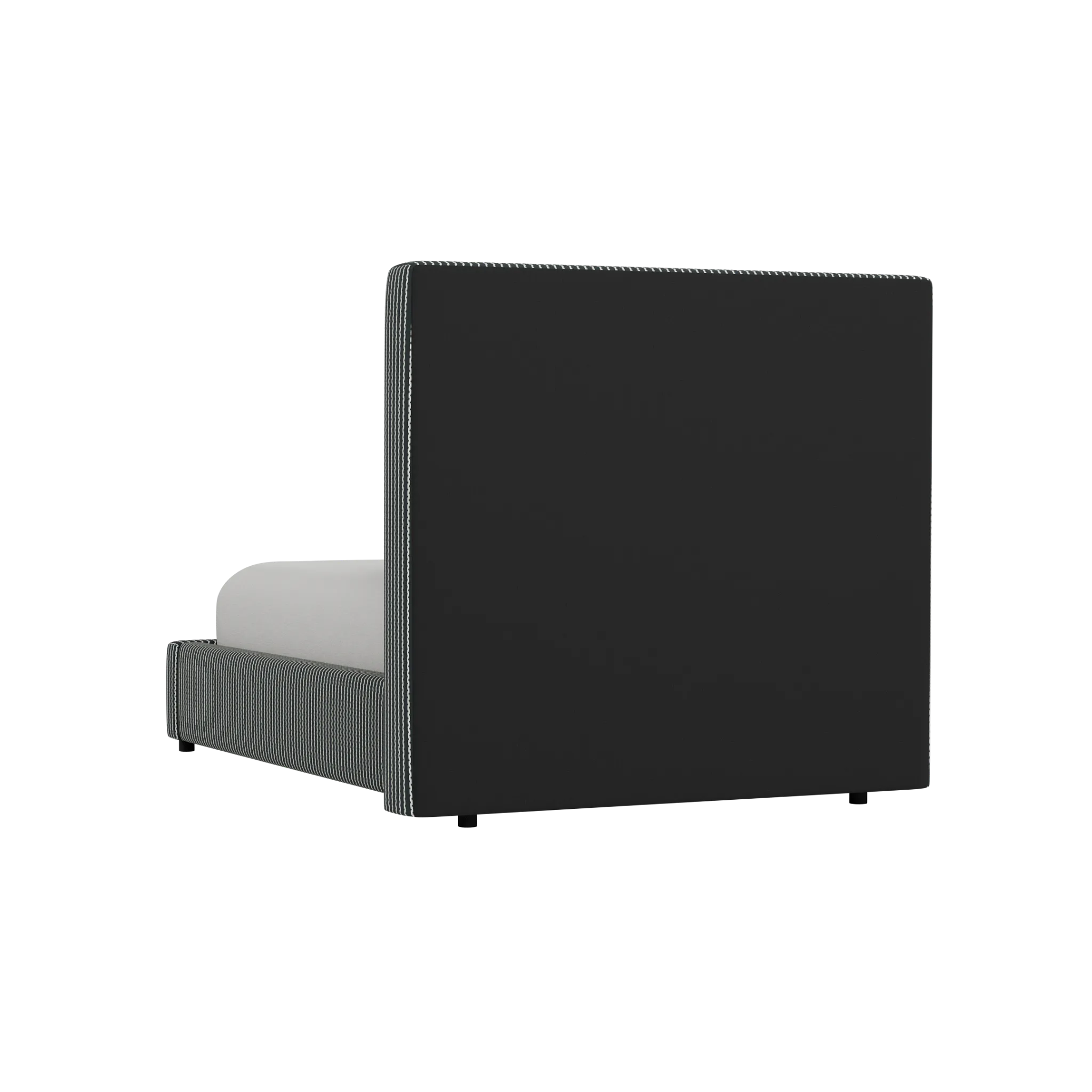 Grayton Lucy Navy 54" Upholstered Platform Bed