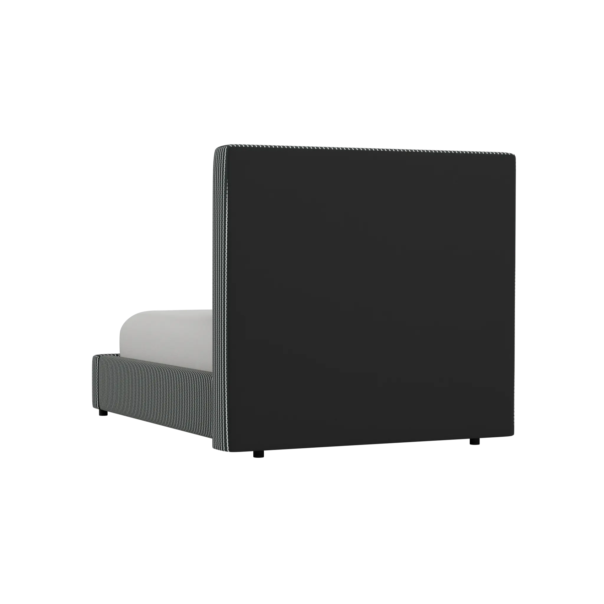 Grayton Lucy Navy 54" Upholstered Platform Bed Grayton Lucy Navy 54" Upholstered Platform Bed
