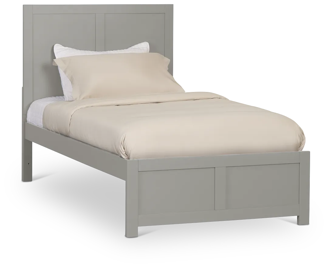 Charleston Gray Panel Bed