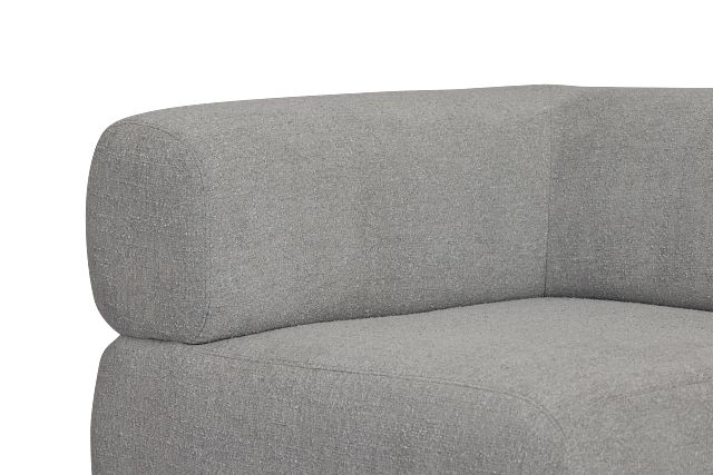 Celeste Light Gray Fabric Wedge