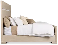 Miramar Light Tone Panel Bed