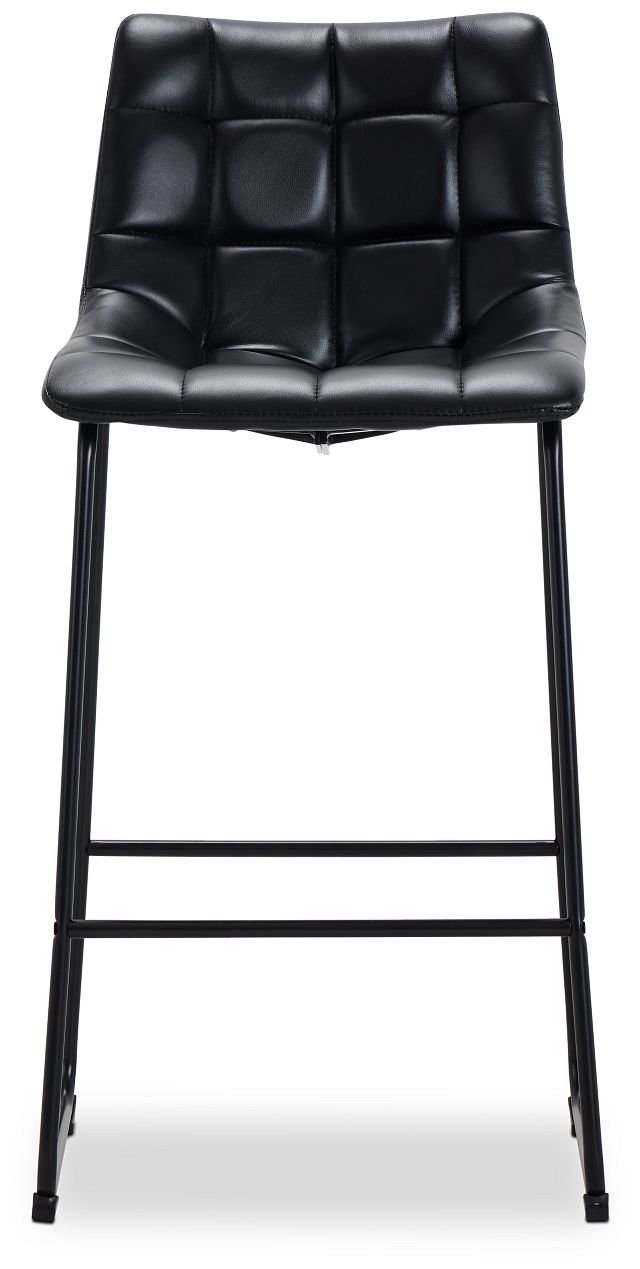 Seth Black 32" Upholstered Barstool