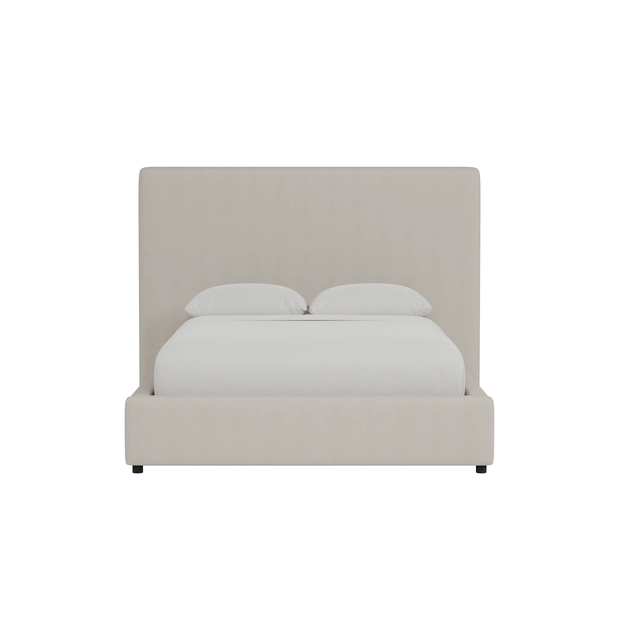 Grayton Revenue Beige 54" Upholstered Platform Bed Grayton Revenue Beige 54" Upholstered Platform Bed