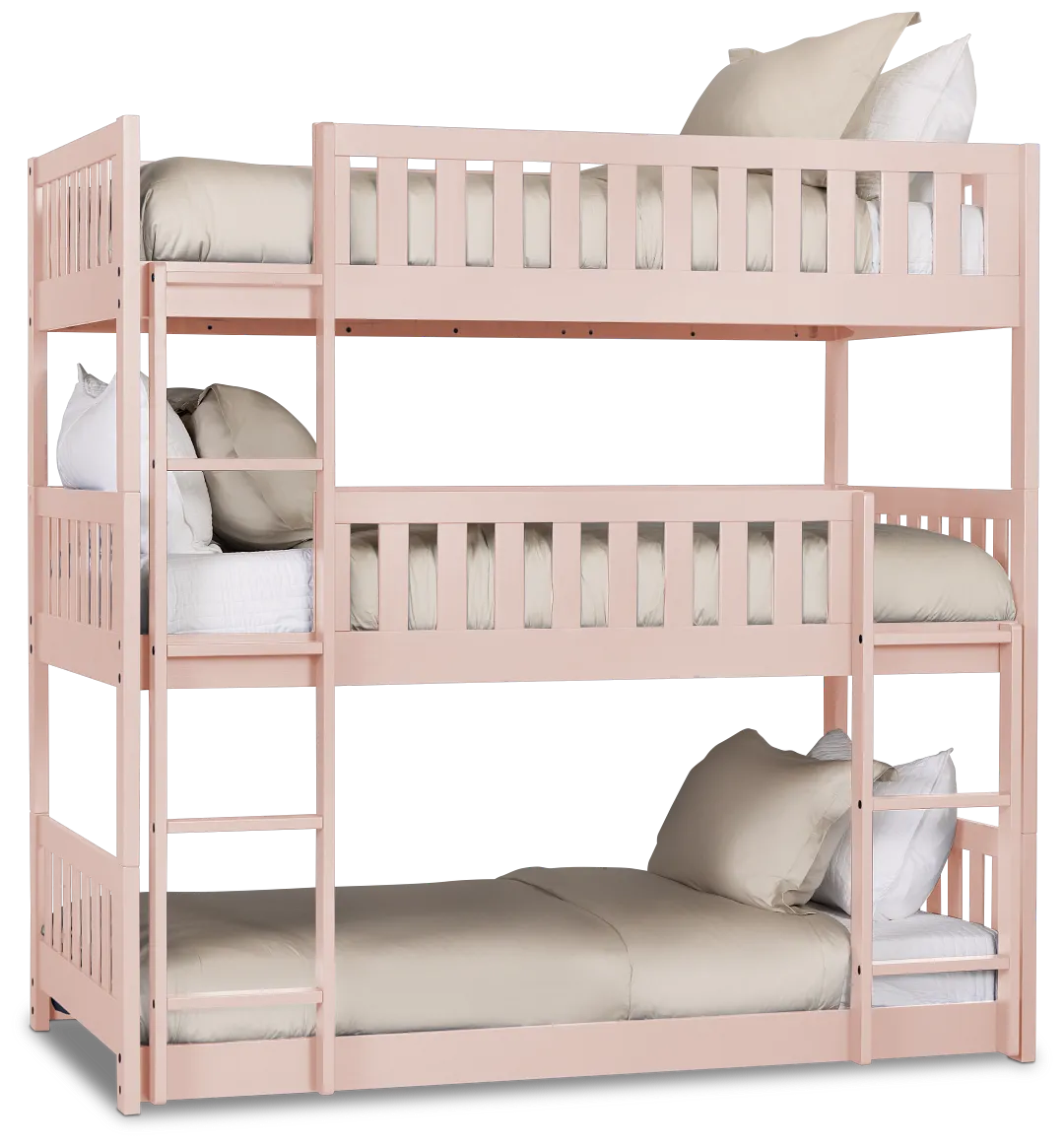 Charleston Pink Triple Bunk Bed