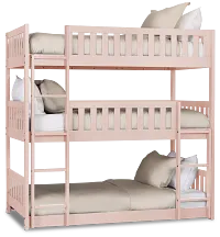 Charleston Pink Triple Bunk Bed