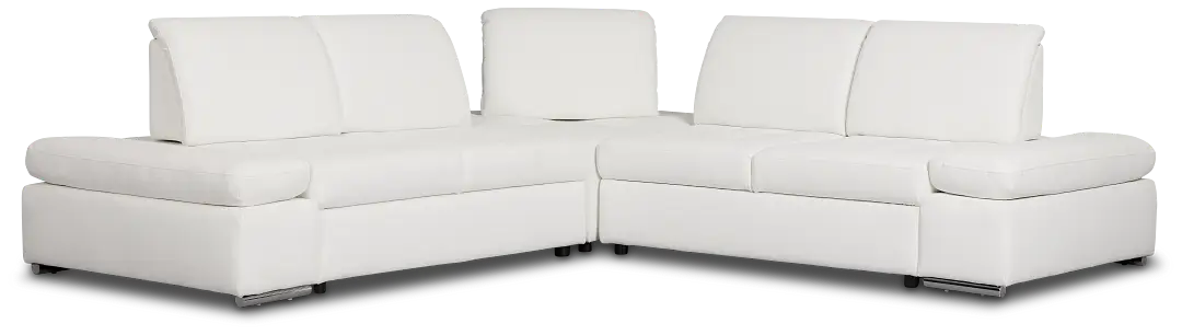 Eden White Micro Small Two-arm Sectional Eden White Micro Small Two-arm Sectional