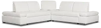Eden White Micro Small Two-arm Sectional