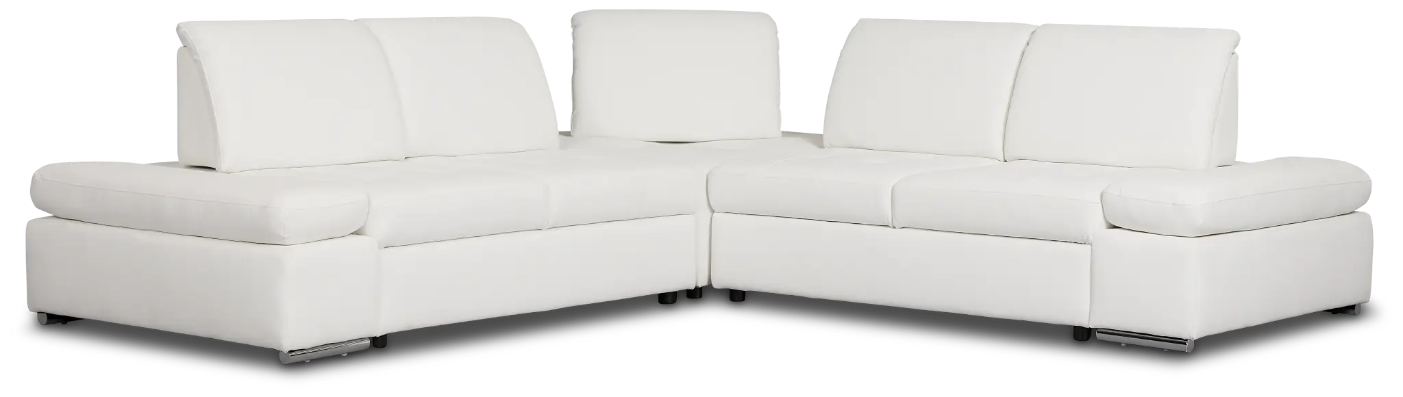 Eden White Micro Small Two-arm Sectional Eden White Micro Small Two-arm Sectional