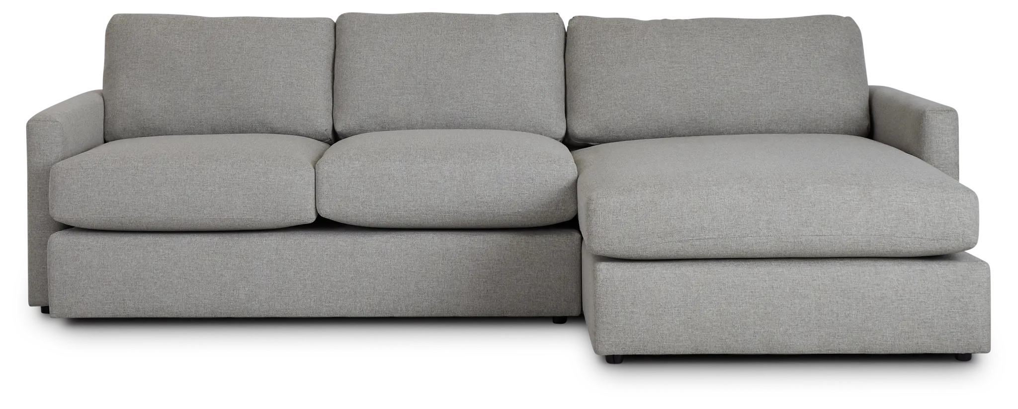 Noah Khaki Fabric Small Right Chaise Sectional