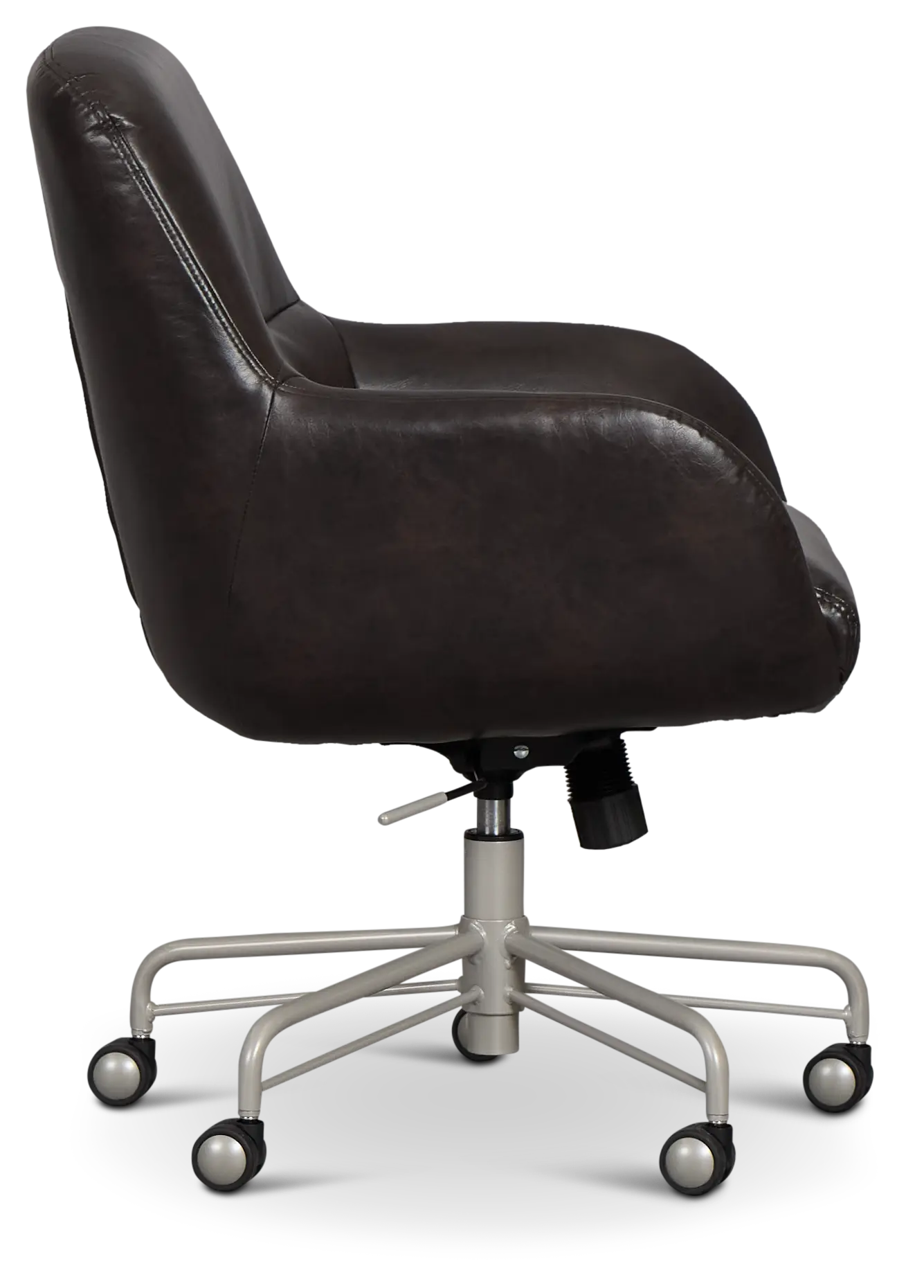 Ophelia Dark Brown Upholstered Desk Chair Ophelia Dark Brown Upholstered Desk Chair