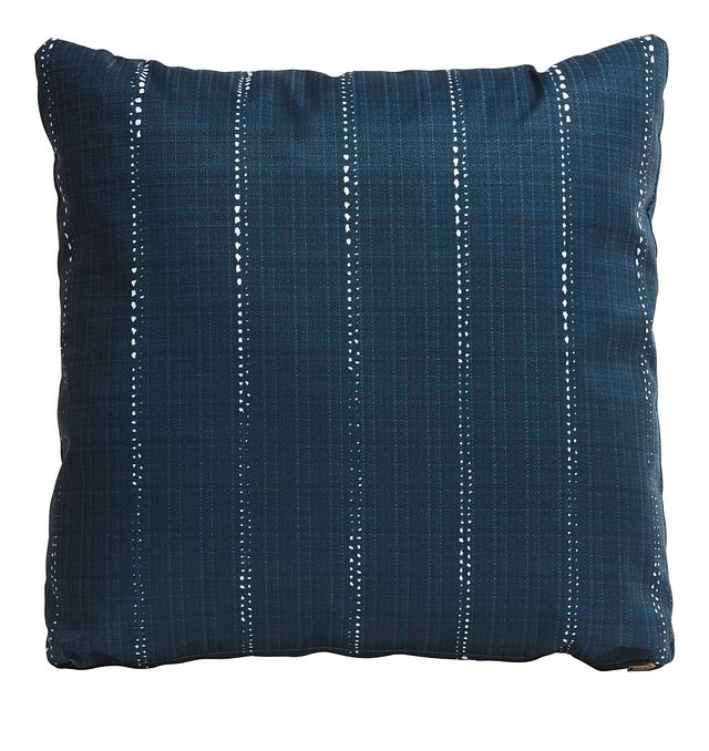 Carlo Dark Blue 20" Indoor/outdoor Accent Pillow