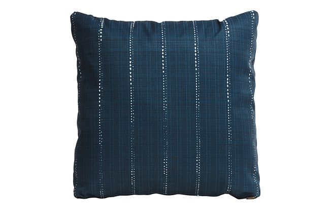 Carlo Dark Blue 20" Indoor/outdoor Accent Pillow