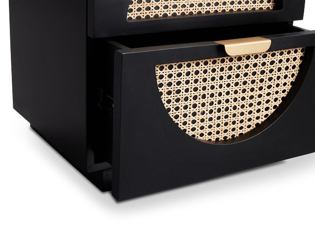 Sartan Black Accent Table