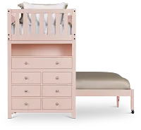 Charleston Pink Loft Bed